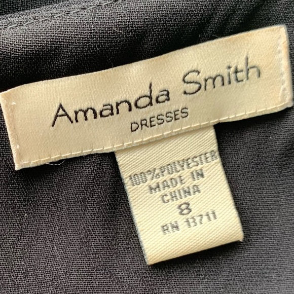 Amanda Smith 8 Black Midi Dress - Picture 15 of 17